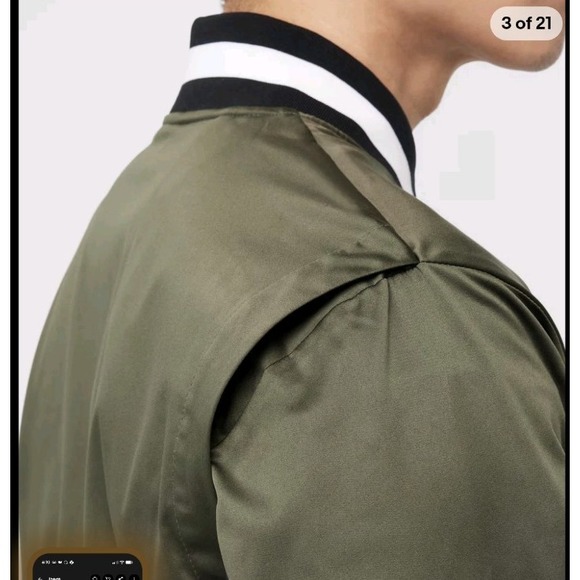 New NIKE Men's Golf Club Dri Fit Full Zip Loose Fit Jacket Black Olive‎ XL - Picture 7 of 16